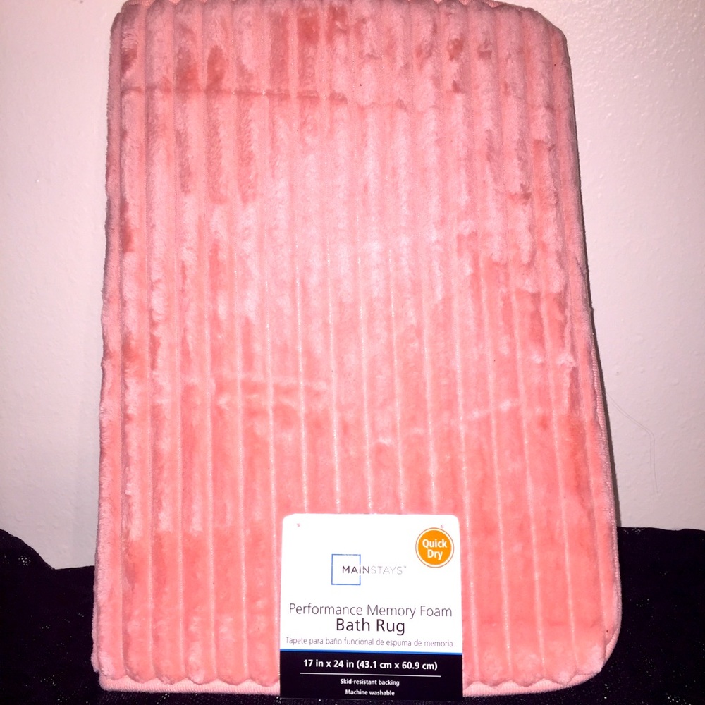 NWT Mainstays Performance Memory Foam Bath Rug
